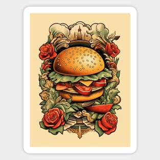 Hamburger Tattoo Magnet